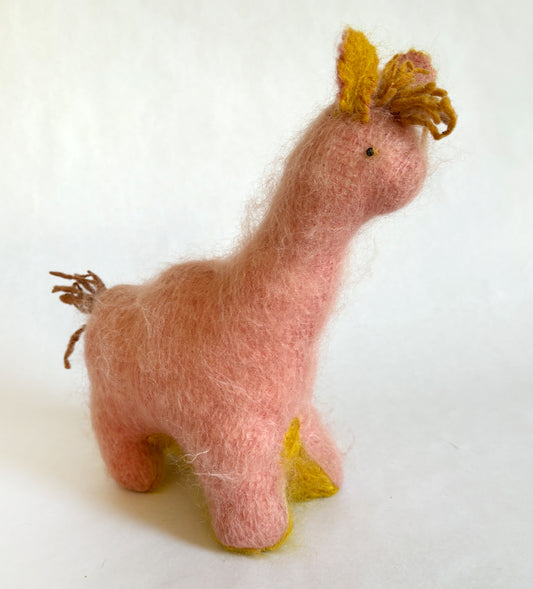 Llama with funny Mohair-do