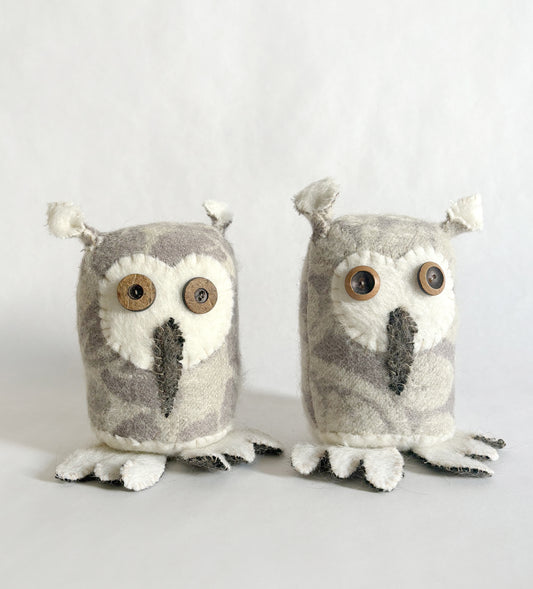 Forest Owls - Blue Mohair