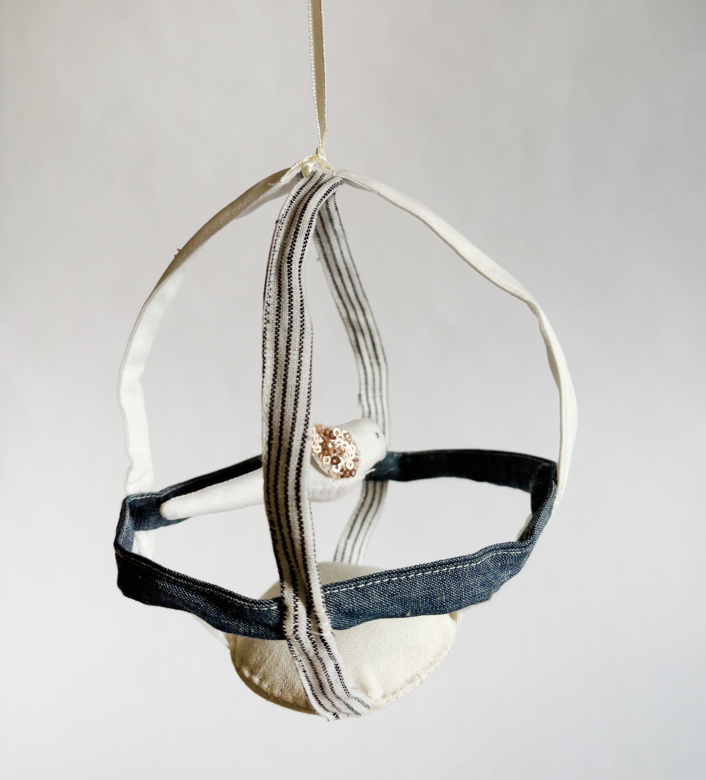 Tiny Fish Bowl Mobiles - White & Ochre