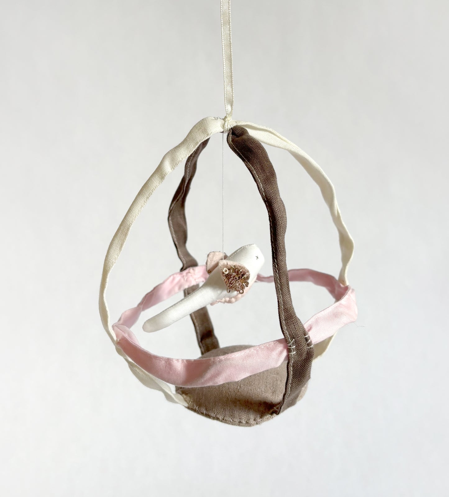 Tiny Fish Bowl Mobiles - White & Ochre