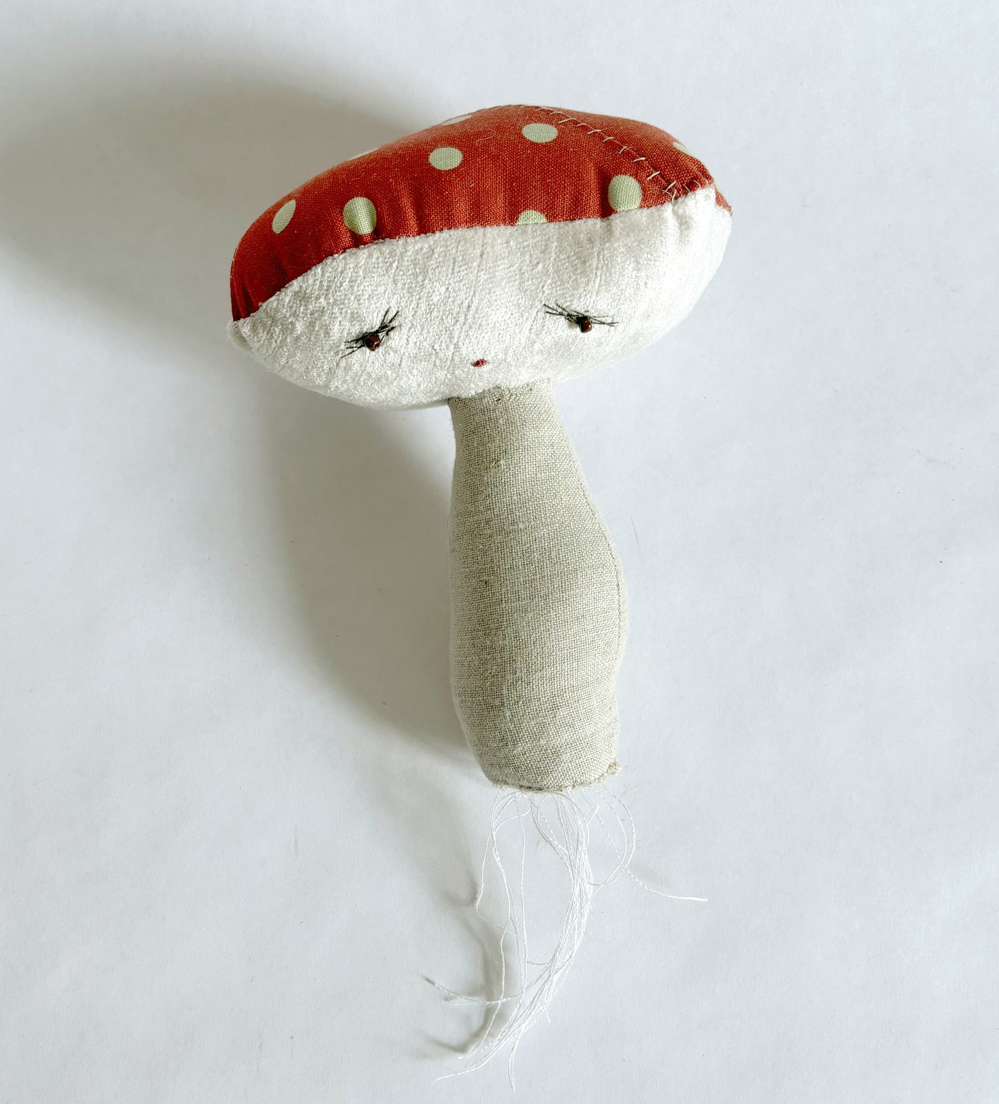 Mushroom - Red with light green dots (Standing)