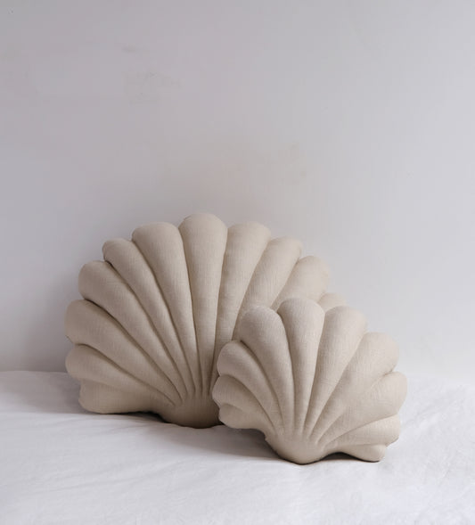 SHELL PILLOWS - SAND LINEN